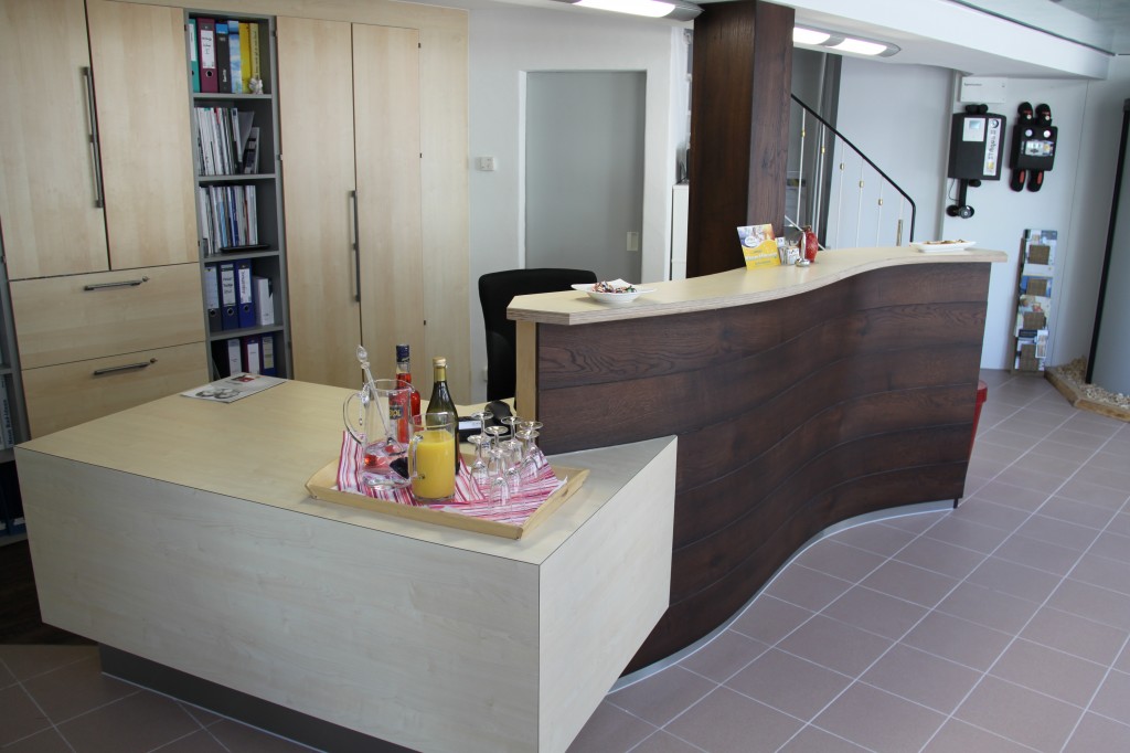 Unsere neue Empfangstheke